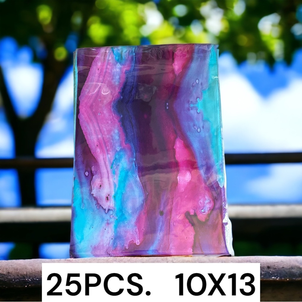 25 10X13 Poly Mailers Watercolor Ripple Shipping Envelopes Bags PRICE IS FIRM - Picture 4 of 4